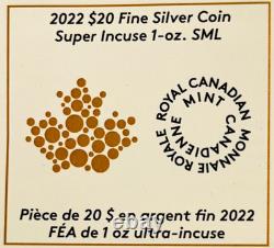 2022 Canada $20 Super Incuse MAPLE LEAF Rose Gilt 1 Oz NGC REV PF 70 FDOI 2022 Canada $20 Super Incuse MAPLE LEAF Rose Gilt 1 Oz NGC REV PF 70 FDOI