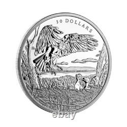 2022 Canada 2oz $30 Silver Proof Multifaceted Animal Family Bald Eagle RCM Coin