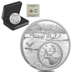2022 Canada 5 oz Proof Silver The Bigger Picture The Caribou 25C Coin. 9999