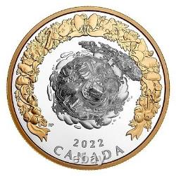 2022 Canada 5 oz. Pure Silver Coin Christmas Holiday Splendour, Moving Sleigh