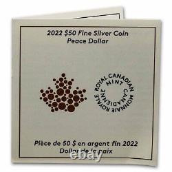 2022 Canada 5 oz Silver $50 Peace Dollar Proof (UHR) SKU#246779