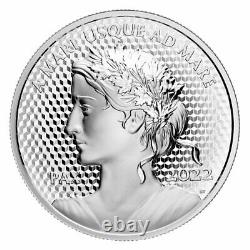 2022 Canada Pulsating Peace Dollar 5 Oz Silver Ultra High Relief $50 Coin JM769