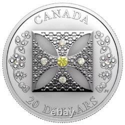 2022 Canada Queen Elizabeth II's Diamond Diadem 1 oz Silver $20 Proof