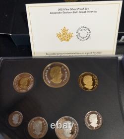 2022 Canada R C M Silver Proof Set Alexander Graham Bell