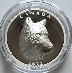 2022 Canada Timber Wolf $25 1 oz. EHR Fine Silver Proof Coin
