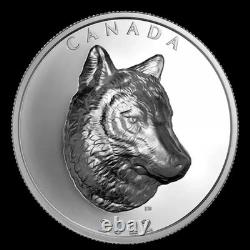 2022 Canada Timber Wolf Silver 31.62g Extraordinary High Relief Ultra Cameo