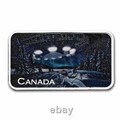 2022 Canada Unexplained Phenomena Yukon Encounter 1 oz Silver Bar withblack light
