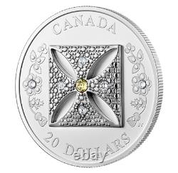 2022 Canadian 1 Oz Pure Silver Coin Her Majesty Queen Elizabeth Diamond Diadem