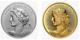 2022 Lady Peace Dollar PAX 2 coins Gold and Silver Proof Pulsating Coins