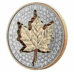 2022 Super Incuse Silver Maple Leaf SML $20 Pure Silver Proof Coin Canada