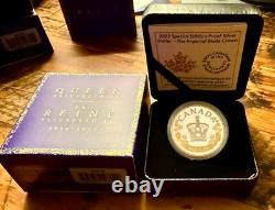 2022'The Imperial State Crown' Proof $1 Fine 99% Silver Coin gold plating