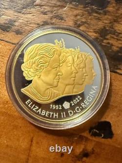 2022'The Imperial State Crown' Proof $1 Fine 99% Silver Coin gold plating