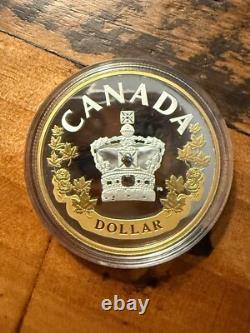 2022'The Imperial State Crown' Proof $1 Fine 99% Silver Coin gold plating
