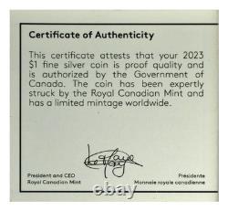 2023 1 Oz Canada Peace Dollar Rose Gilt Pulsating Ultra High Relief NGC PF70UC