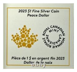 2023 1 Oz Canada Peace Dollar Rose Gilt Pulsating Ultra High Relief NGC PF70UC