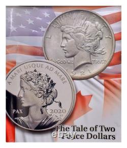 2023 1 Oz Canada Peace Dollar Rose Gilt Pulsating Ultra High Relief NGC PF70UC