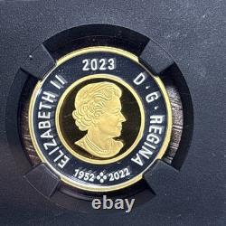 2023 $2 Canada Gilt Silver Proof Toonie Ngc Pf70 Queen Elizabeth II Reign Fr