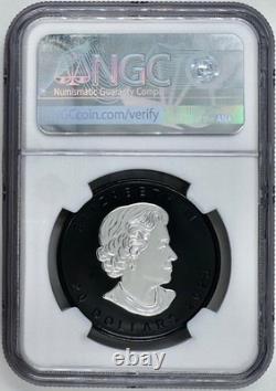 2023 $20 Canada Maple Leaf Super Incuse Black Rhodium NGC PR70 Reverse Proof