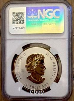 2023 $20 Canada Silver Gilt Ngc Pf69 Queen Elizabeth II Celebrate Love Proof