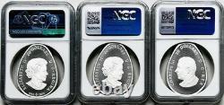 2023-25 $20 Canada Pysanka Ukrainian Egg 1oz Silver Proof 3-coin Set Ngc Pf70 Fr