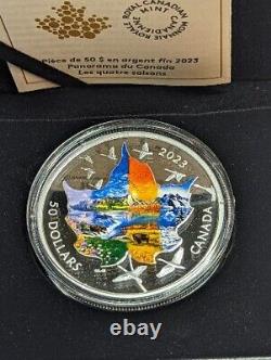 2023 CANADA $50 CANADIAN COLLAGE FOUR SEASONS, 3oz. 9999 Silver Proof Coin
