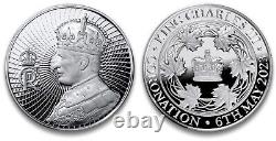 2023 CANADA The CORONATION of King Charles III 1oz. 9999 Fine Silver Medallion