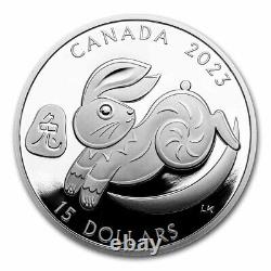 2023 Canada 1 oz Proof Silver $15 Lunar Year of the Rabbit SKU#255930
