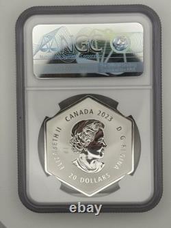 2023 Canada 1oz. 999 Silver Snowflake Crystal Reverse Proof PF 70 NGC QE II