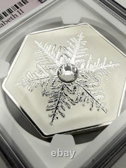 2023 Canada 1oz. 999 Silver Snowflake Crystal Reverse Proof PF 70 NGC QE II