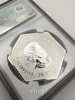 2023 Canada 1oz. 999 Silver Snowflake Crystal Reverse Proof PF 70 NGC QE II