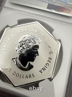 2023 Canada 1oz. 999 Silver Snowflake Crystal Reverse Proof PF 70 NGC QE II