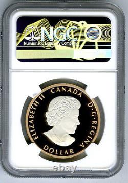 2023 Canada 1oz Silver Proof Ngc Pf70 Ucam Pulsating Rose Gold Uhr Peace Dollar