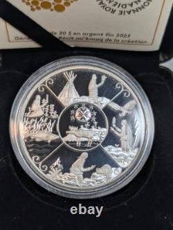 2023 Canada $20 Generations Fine Silver Proof 1 oz, Mi'kmaq Creation Story