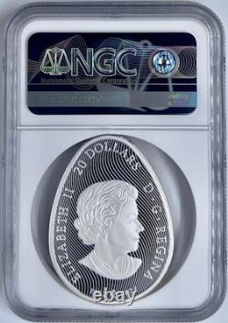 2023 Canada $20 Pysanka Ukrainian Egg Colorized Silver Coin NGC PF70UCAM FR