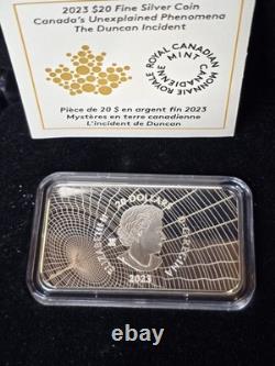 2023 Canada $20 Silver Bar Rare UFO Proof Coin