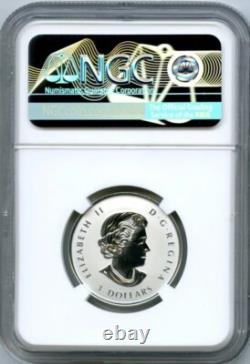 2023 Canada $3 1/4oz FINE SILVER MAPLE LEAF 35TH ANNIV NGC REVERSE PF70 FR