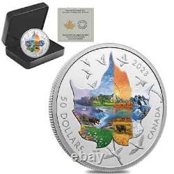2023 Canada 3 oz Colorized Silver Canadian Collage Coin