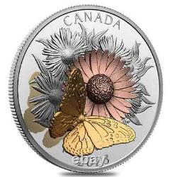 2023 Canada 5 oz The Monarch and The Bloom Silver Coin