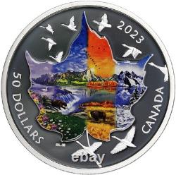 2023 Canada $50 Canadian Collage Four Seasons 3 oz. 999 Silver Proof Coin OGP 2023 Canada $50 Canadian Collage Four Seasons 3 oz. 999 Silver Proof Coin OGP