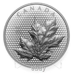 2023 Canada $50 Maple Leaves in Motion UHR 5oz. 9999 Silver Proof Mintage 2000