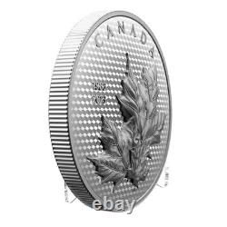 2023 Canada $50 Maple Leaves in Motion UHR 5oz. 9999 Silver Proof Mintage 2000