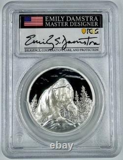 2023 Canada Grizzly Bear Great Hunters PCGS PR70DCAM UHR Silver Coin E Damstra