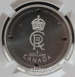 2023 Canada Imperial State Crown 9999 Silver Proof, KCIII Royal Cypher PF69Matte