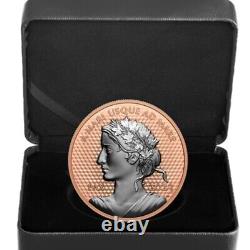 2023 Canada PAX Rose Gold Plated UHR $50 Peace Dollar 5 oz. Pure Silver Coin
