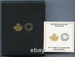 2023 Canada Peace Dollar 5 Oz Silver Proof Pulsating Rose Gilt $50 Coin JP080