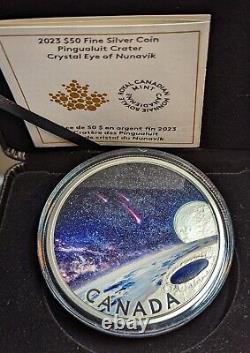 2023 Canada Pingualuit Crater Crystal Eye of Nunavik 5oz Silver Proof Coin? RCM