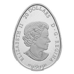 2023 Canada Pysanka 1 oz Silver Proof Egg Shaped $20 Coin