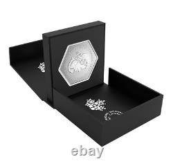 2023 Canada Snowflake Hexagon 1oz. 9999 Silver Proof Coin with Crystal Insert