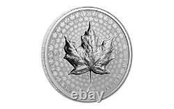 2023 Canadian $50 5OZ Silver MAPLE LEAF Ultra High Relief GEM PROOF OGP