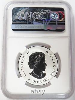 2023 Silver Canada $4 Maple Leaf 35th Anniversary 1/2 Oz Ngc Reverse Proof 70
